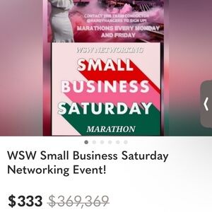 Small Business Saturday Networking Event Poster